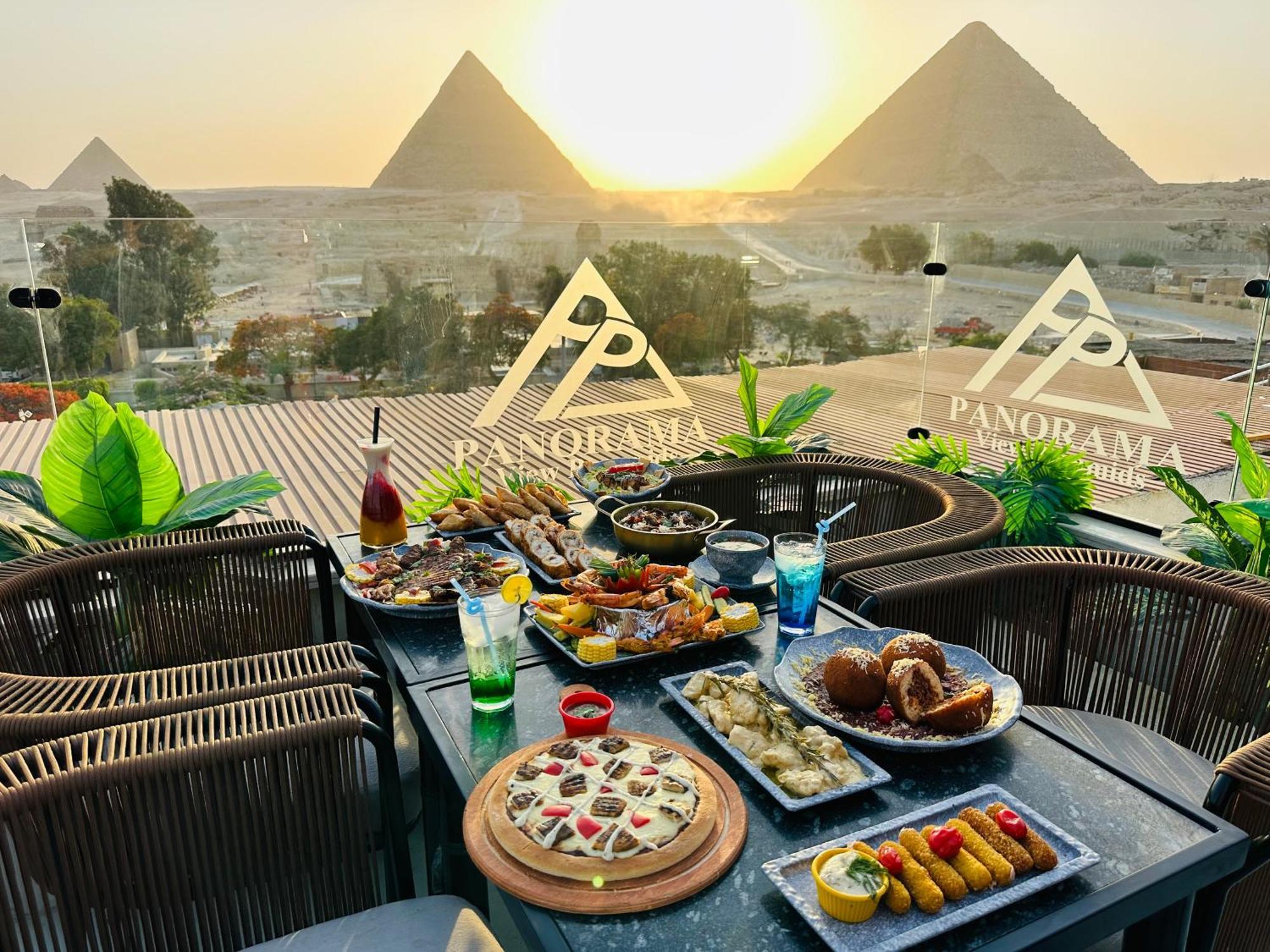 Panorama View Pyramids 호텔 Kafret el-Gabal 외부 사진