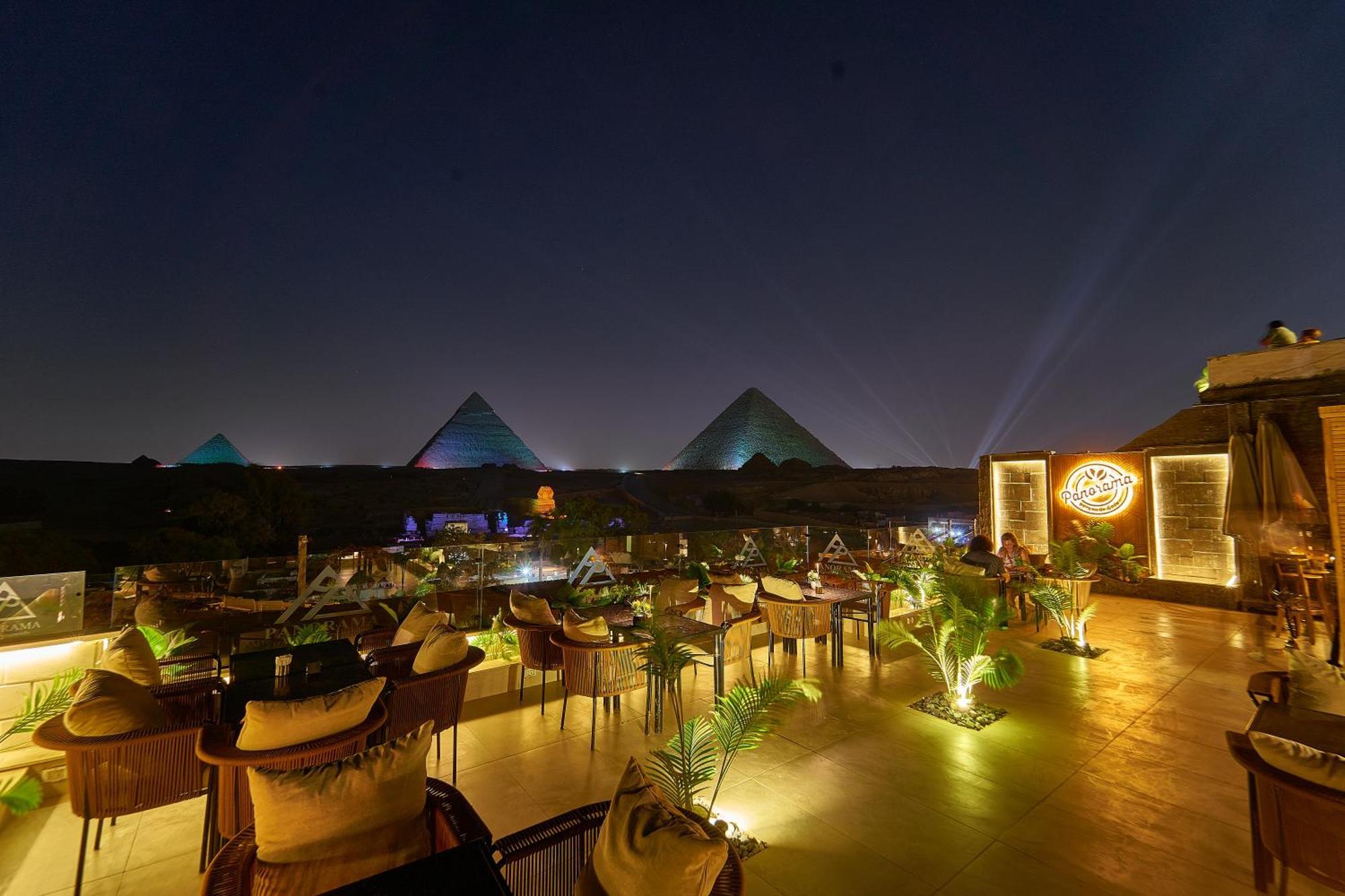 Panorama View Pyramids 호텔 Kafret el-Gabal 외부 사진