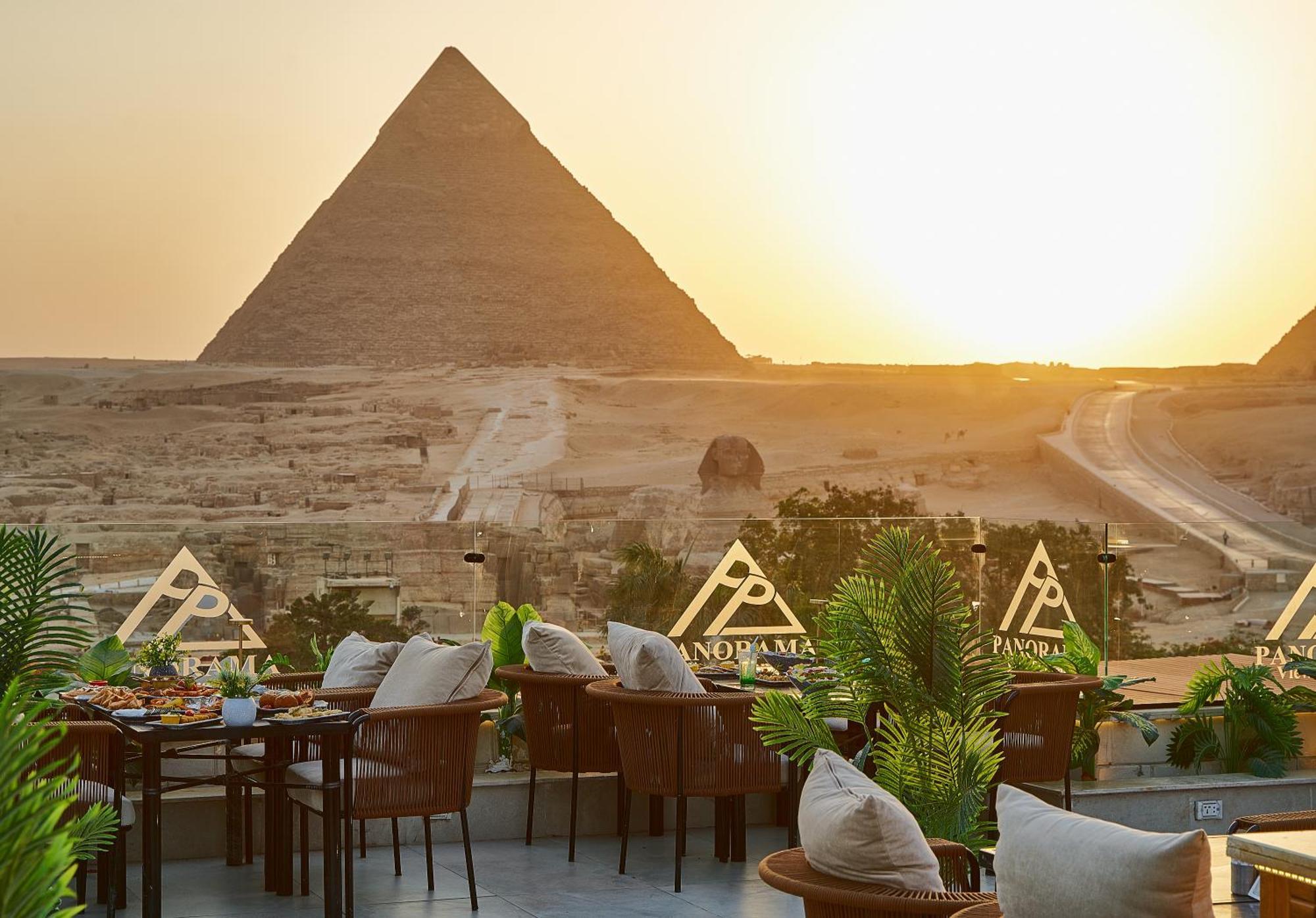 Panorama View Pyramids 호텔 Kafret el-Gabal 외부 사진