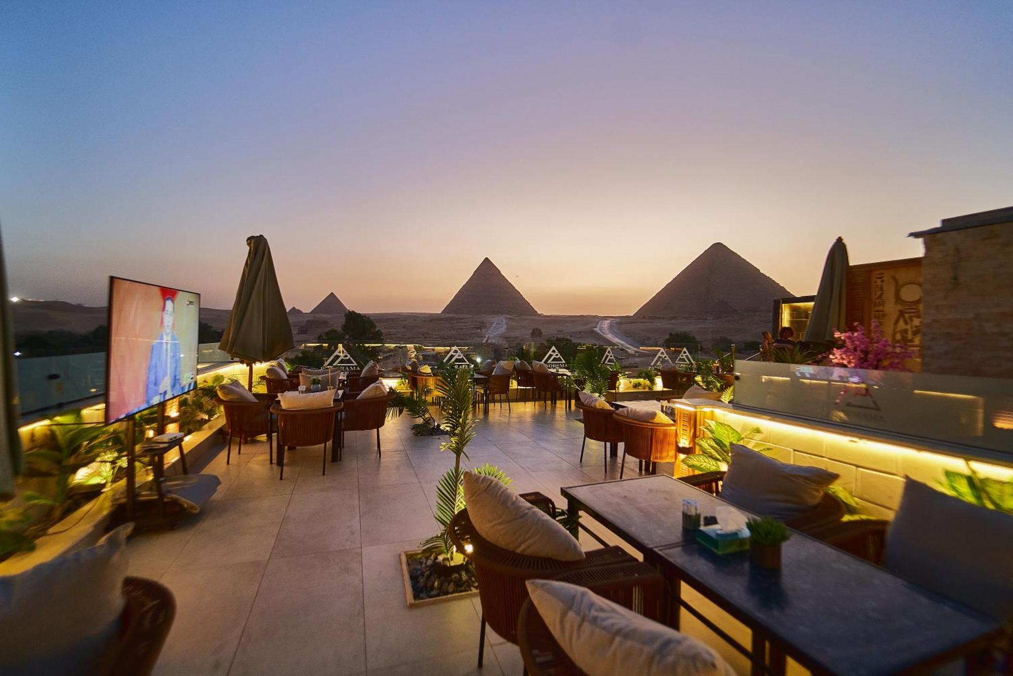 Panorama View Pyramids 호텔 Kafret el-Gabal 외부 사진